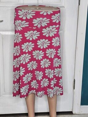 Lularoe Azure A-line Floral Print Skirt